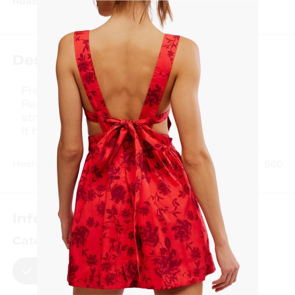 Free People - Meet Me in Maui Red size S - Picture 6 of 8